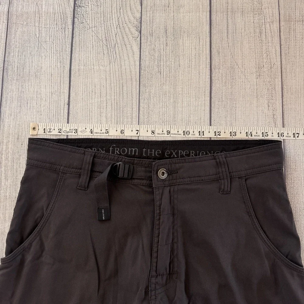 Prana Stretch Zion Cargo Pants Gray 30x32 Straight Fit Hiking Outdoor Men's